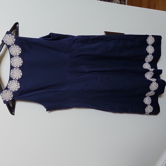 LILY PULITZER NAVY FLORAL DRESS 4 - Picture 5 of 9